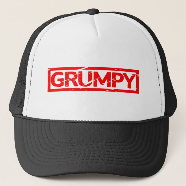 Grumpy Stamp Trucker Hat (Front)