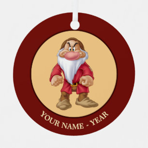 Grumpy   Standing Add Your Name Metal Ornament