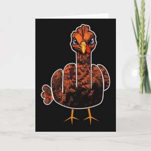 Grumpy Thanksgiving Turkey  Card