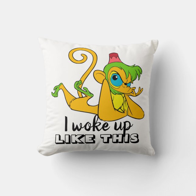 Grumpy Throw Pillow (Front)