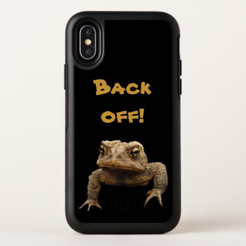 Grumpy Toad Says Back Off OtterBox iPhone X Case