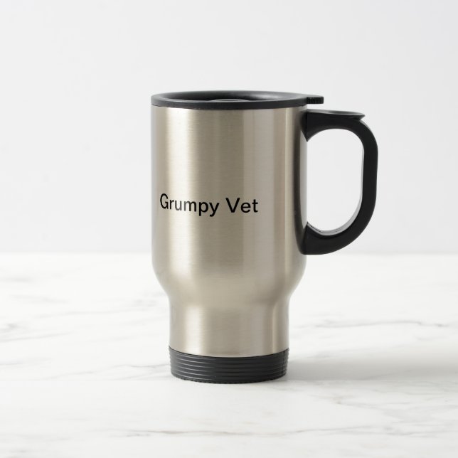 Grumpy Vets Travel Mug (Right)