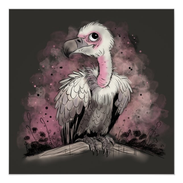 Grumpy Vulture Poster (Front)