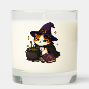 Grumpy Witch Cat Halloween Scented Candle