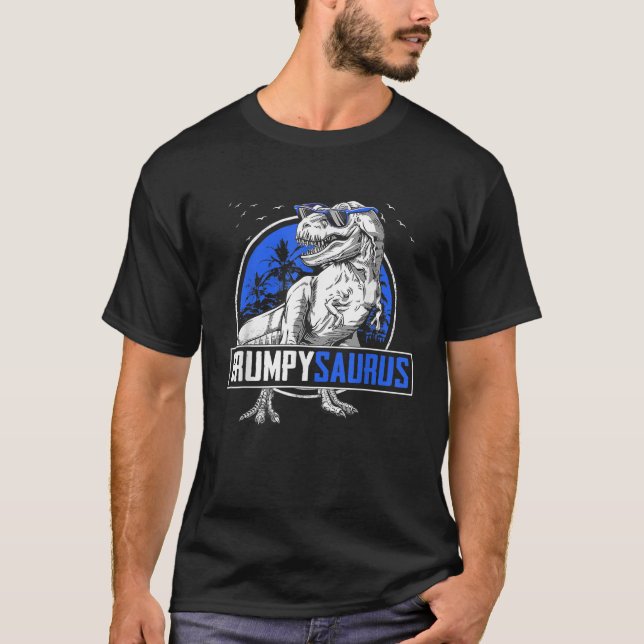 Grumpysaurus T Rex Grumpy Saurus Dinosaur Family M T-Shirt (Front)