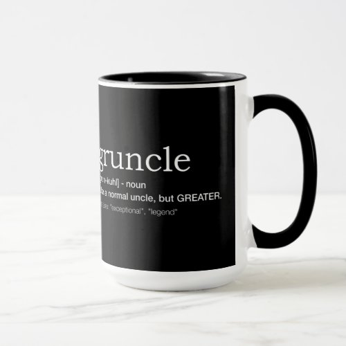 Gruncle for best uncle mug