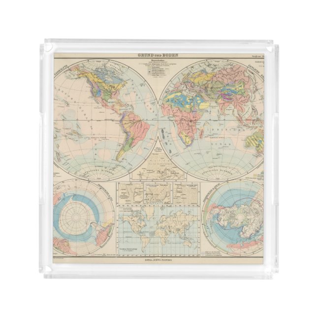 Grund u Boden - Soil Atlas Map Acrylic Tray (Front)