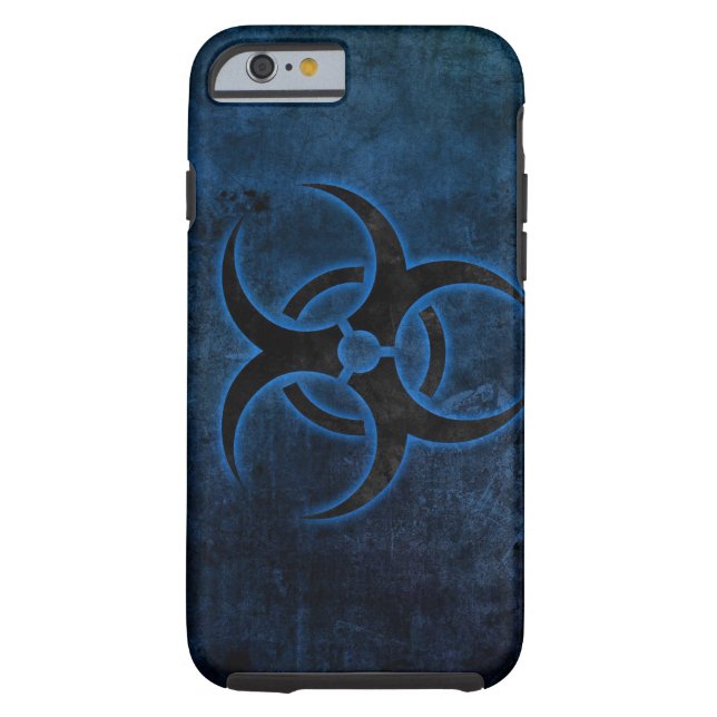 grundge biohazard symbol design Case-Mate iPhone case (Back)