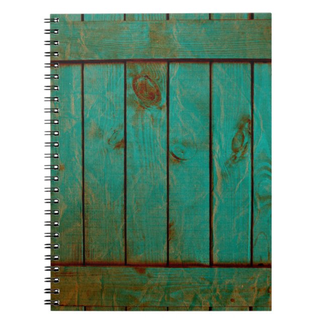 grundgy worn wood background notebook (Front)