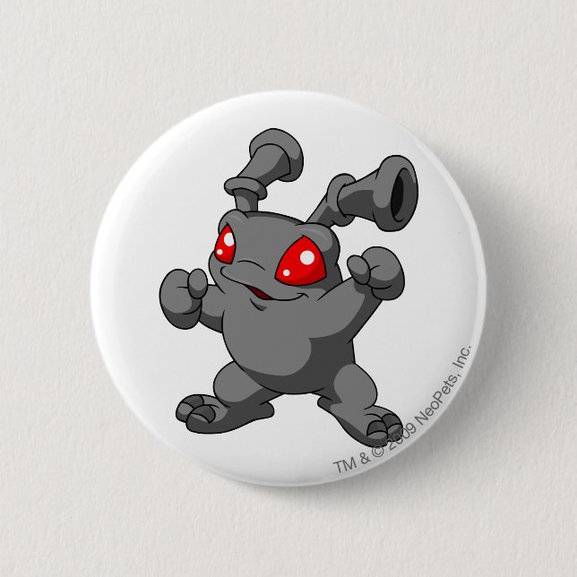 Grundo Shadow Pinback Button (Front)