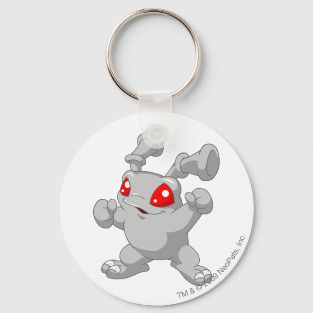Grundo Silver Keychain (Front)