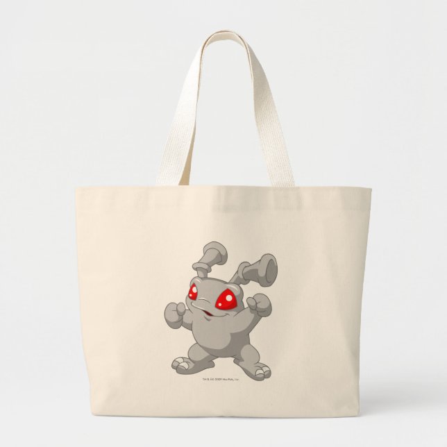 Grundo Silver Large Tote Bag (Front)