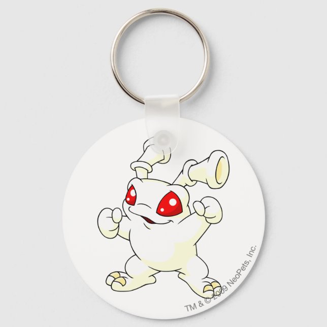 Grundo White Keychain (Front)