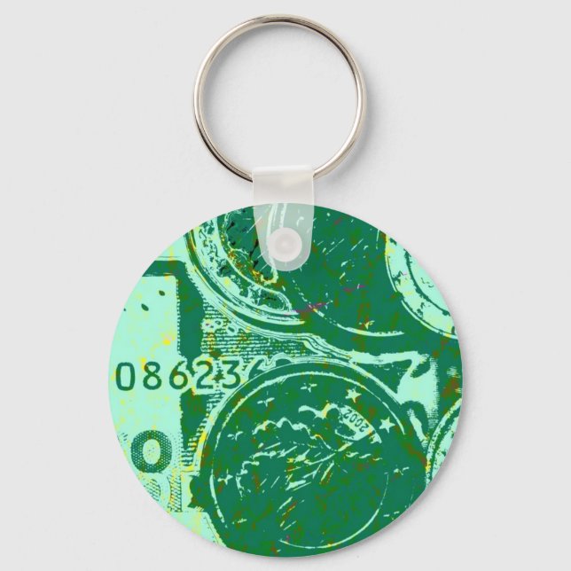 Grünes Geld Keychain (Front)