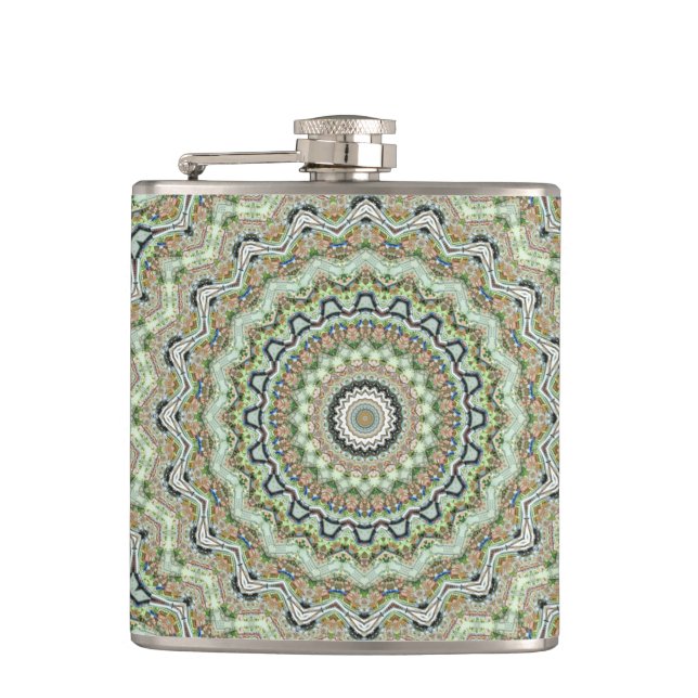 Grünes Kaleidoskop Flask (Front)