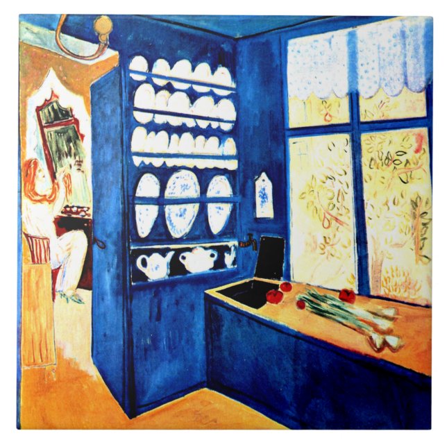 Grunewald - The Blue Kitchen Ceramic Tile (Front)