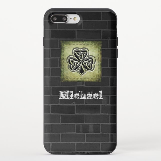 Grungde bricks Irish lucky shamrock Incipio iPhone Uncommon iPhone Case (Back)