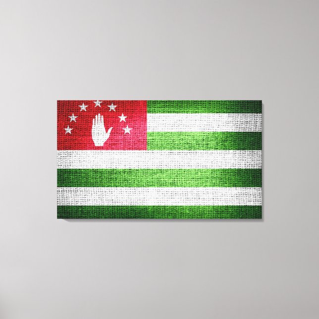 Grunge Abkhazia Flag Canvas Print (Front)
