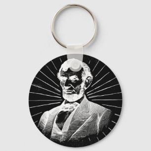 grunge abraham lincoln keychain