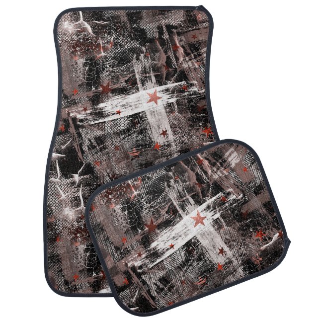 Grunge, abstract. car floor mat (Set)