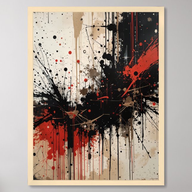 Grunge Abstract Framed Art (Framed Front)
