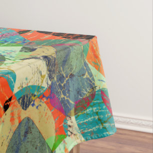 Grunge abstract tablecloth