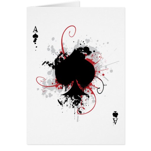 Grunge Ace Card | Zazzle