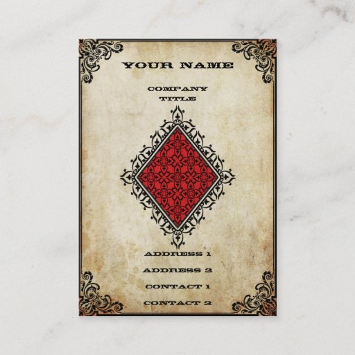 Customizable Ace of Diamonds - Business Card