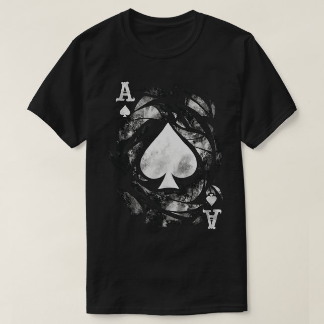 Grunge Ace of Spades TShirt (Design Front)