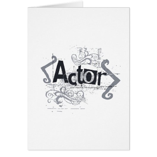 Grunge Actor Cards (Front)