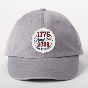 Grunge America 1776 - 2026 Land of the Free Patch