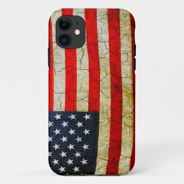 Grunge America flag Case-Mate iPhone Case (Back)