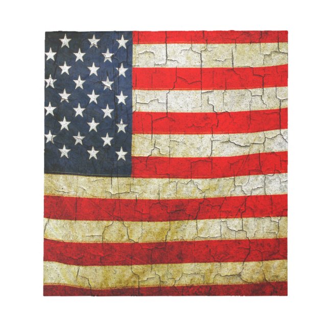Grunge America flag Notepad (Front)