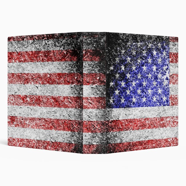 Grunge American Flag Binder (Background)