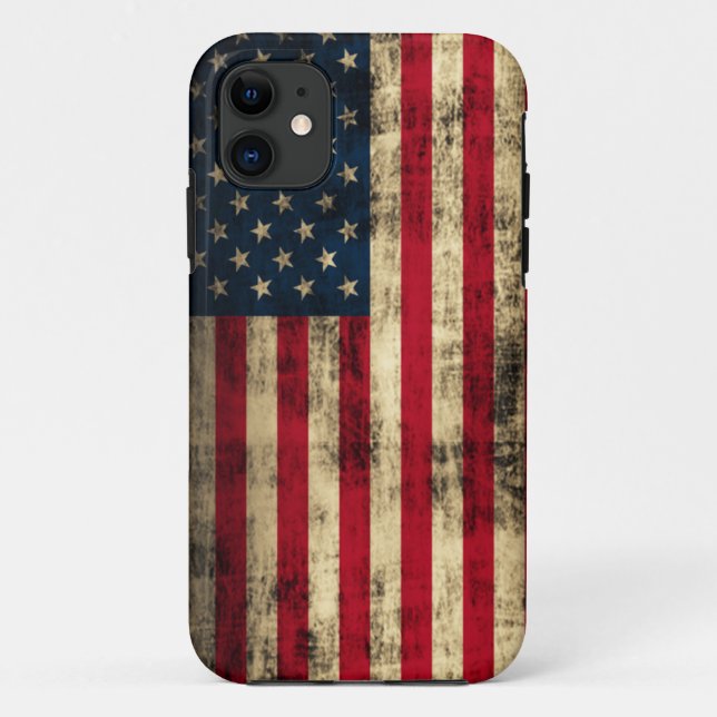 Grunge American Flag Case-Mate iPhone Case (Back)