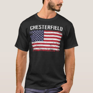 Grunge American Flag Chesterfield T-Shirt