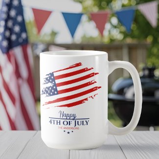 Grunge American Flag Happy 4th July ID1104