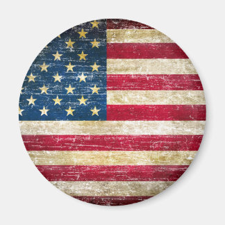 Grunge American Flag Magnet