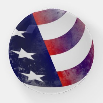 Grunge American Flag Paperweight by CustomizeYourWorld at Zazzle