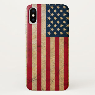 Grunge American flag USA iPhone X Case