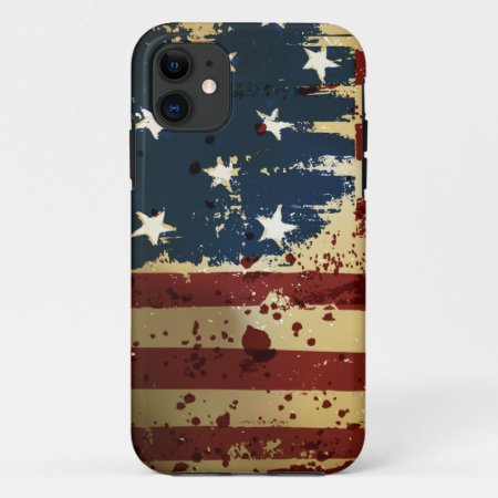 Grunge American Patriotic Flag Iphone 5 Case