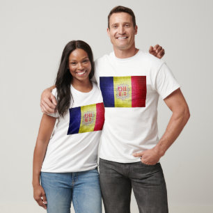 Grunge Andorra Flag T-Shirt