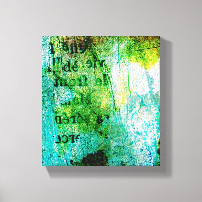 Grunge Art Abstract Canvas Print (Front)