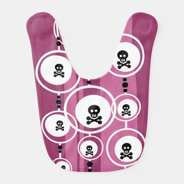 Grunge Background Baby Bib (Front)