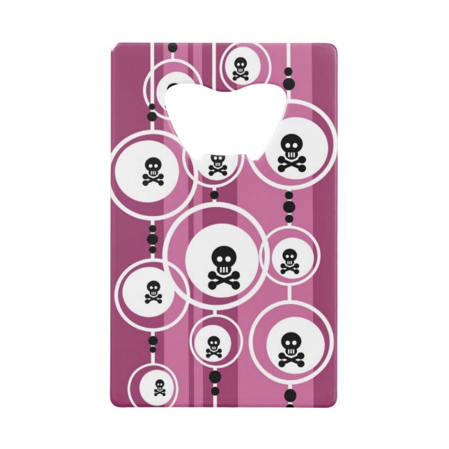 Grunge Background Credit Card Bottle Opener (Front)