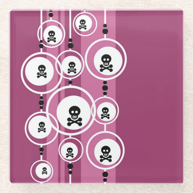 Grunge Background Glass Coaster (Front)