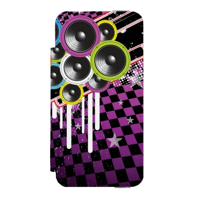 Grunge background incipio iPhone wallet case (Folio Front)