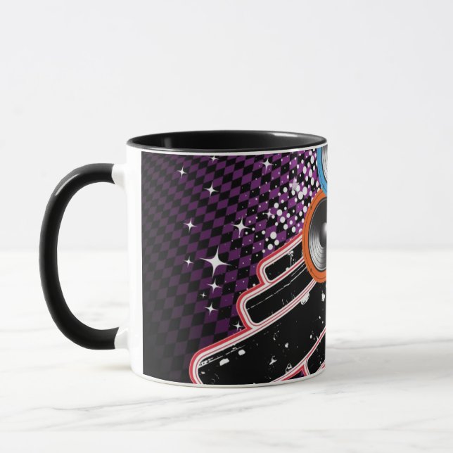 Grunge background mug (Left)
