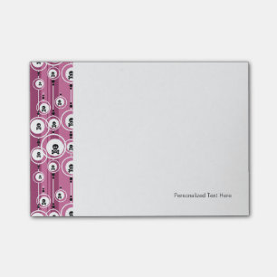 Grunge Background Post-it Notes