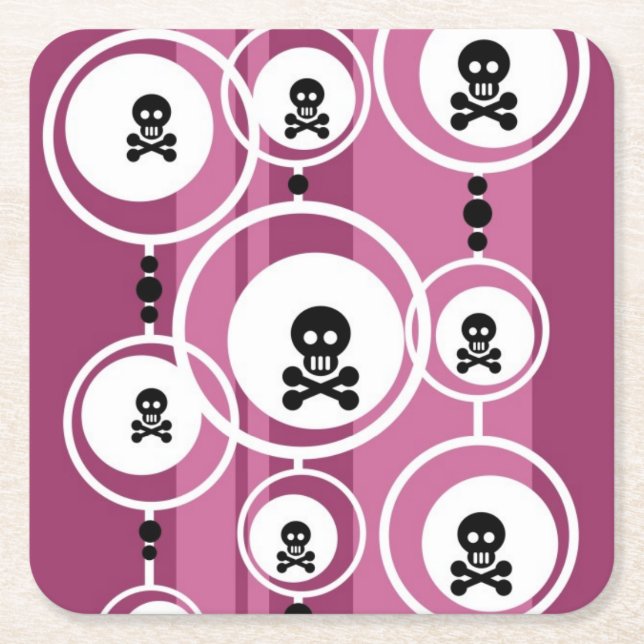 Grunge Background Square Paper Coaster (Front)